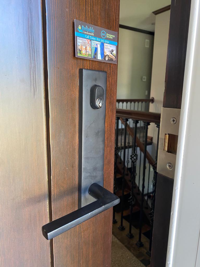 3 point locks installed on residential door