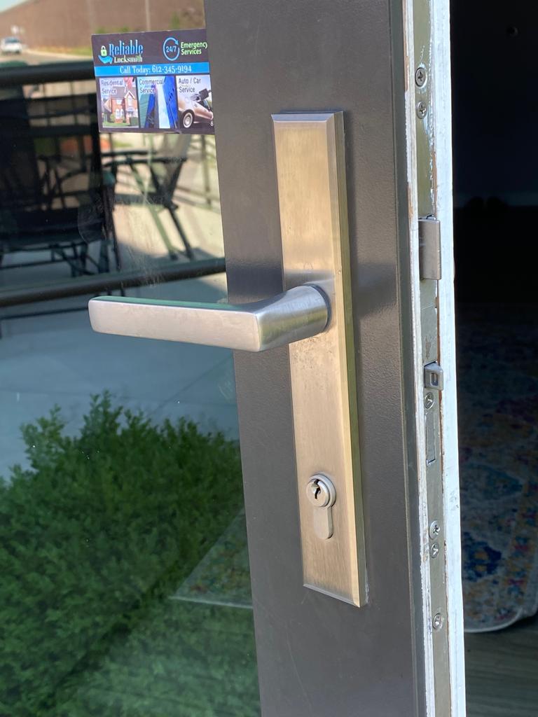 Commercial lock installed Reliable locksmith Andover MN