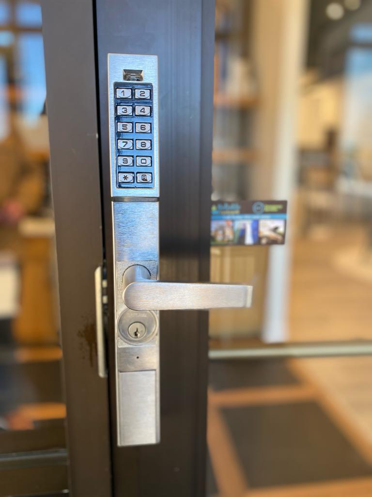 Keypad lock and mortise installed by Reliable Locksmit (10)
