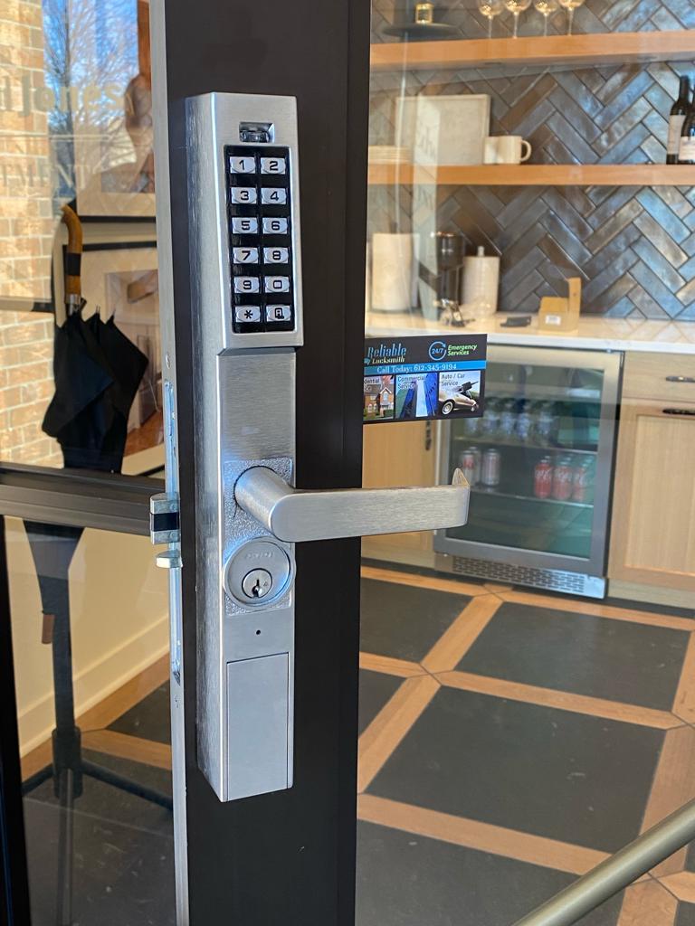 Keypad lock and mortise installed by Reliable Locksmit (14)