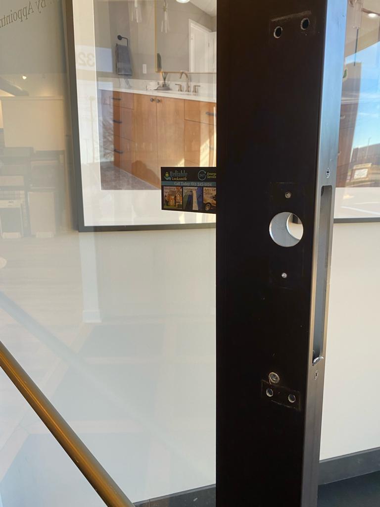 Keypad lock and mortise installed by Reliable Locksmit (15)