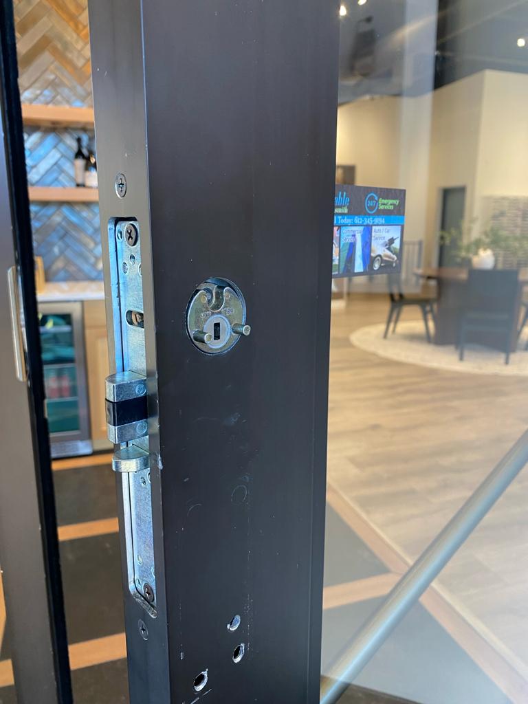 Keypad lock and mortise installed by Reliable Locksmit (6)