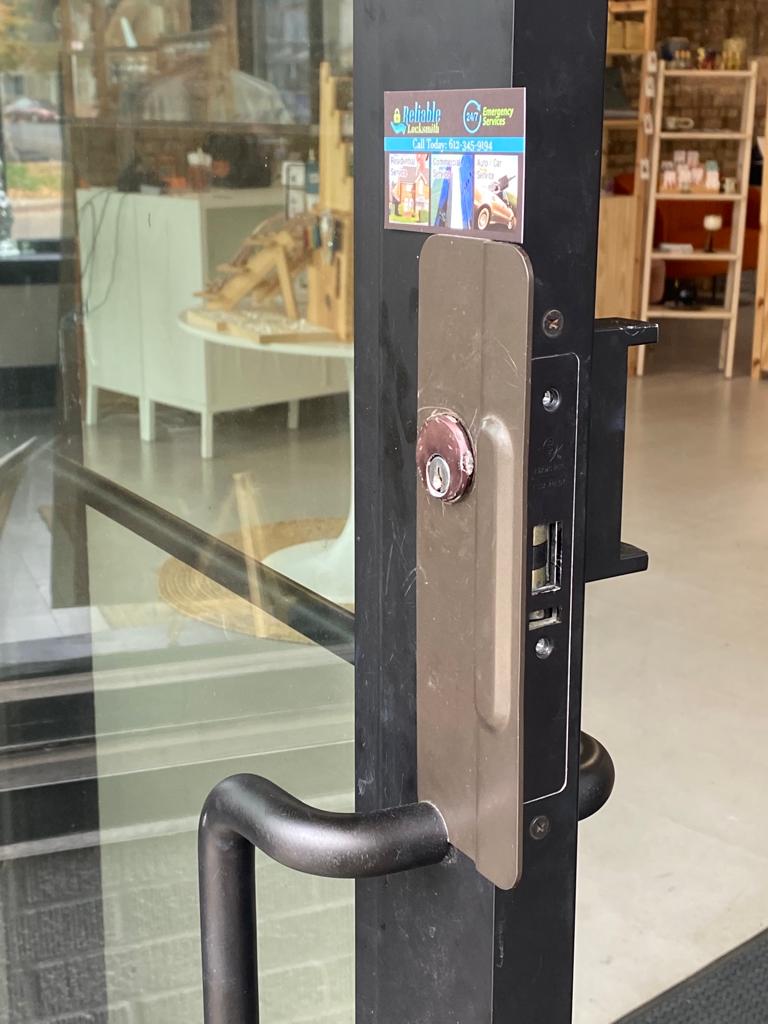 Commercial lock installed Reliable locksmith Maple Plain MN