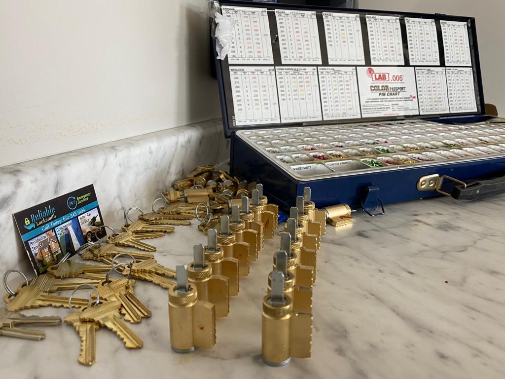 KIK and master rekey installation for a business in St Paul MN