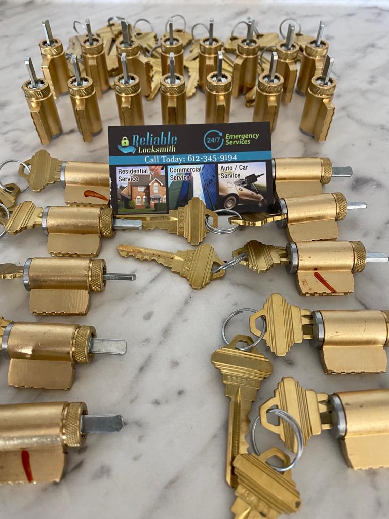 KIK and master rekey installation for a business in St Paul MN